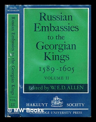 Item #286421 Russian embassies to the Georgian kings (1589-1605) - Volume 2. W. E. D. . Mango...