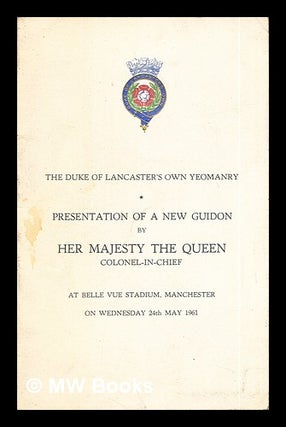 Item #286595 The Duke of Lancaster's Own Yeomanry: presentation of a new Guidon by Her Majesty...
