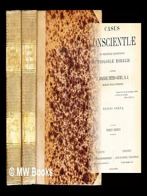 Item #287357 Casus conscientiae in praecipuas quaestiones theologiae moralis auctore P. Joanne...