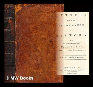 Item #289450 Letters on the study and use of history. / By the late Right Honourable Henry...