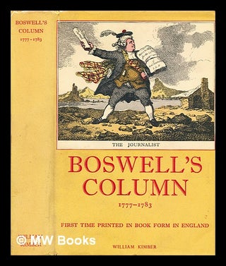 Item #289639 Boswell's column : being his seventy contributions to the London magazine under the...
