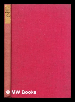 Item #290278 The Best poems of 1929. Thomas. Austen Moult, John