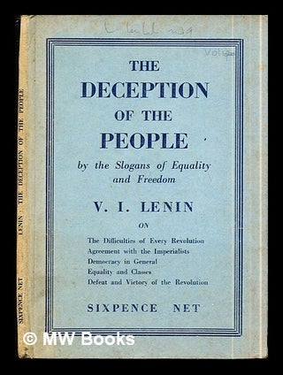 Item #290901 The deception of the people by slogans of equality and freedom / [by] V. I. Lenin....