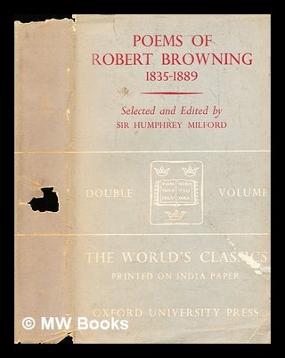 Item #293506 Poems of Robert Browning : a selection. Robert Browning