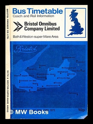 Item #294060 Bus timetable - Bath and Weston-super-Mare area : 18th June 1972-30th June 1973....