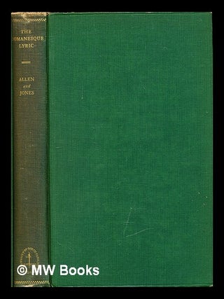 Item #296487 The Romanesque lyric : studies in its background and development from Petronius to...