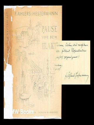 Item #296581 Pause vor dem dritten Akt. Friedrich Ahlers-Hestermann