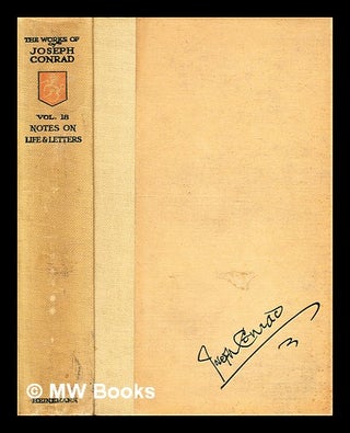 Item #297091 Notes on life and letters. Joseph Conrad