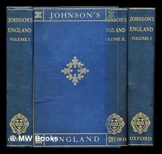 Item #297132 Johnson's England : an account of the life & manners of his age - complete in two...