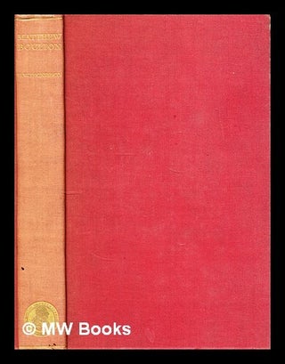 Item #297137 Matthew Boulton. H. W. Dickinson, Henry Winram