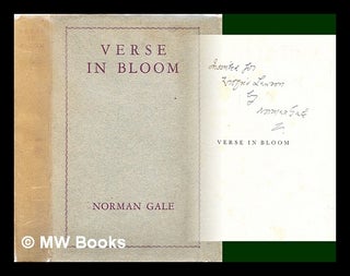 Item #299817 Verse in Bloom. Norman Rowland Gale