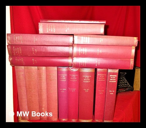 Item #300375 Proceedings of the British Academy - complete in 15 volumes and index. The British Academy.