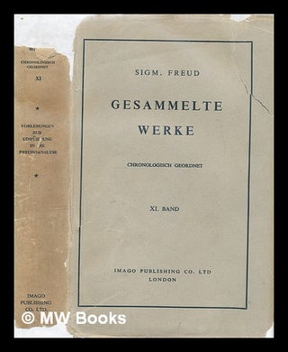 Item #300481 Gesammelte Werke, chronologisch geordnet - volume 11. Sigmund Freud