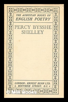 Item #300496 Percy Bysshe Shelley. Percy Bysshe Shelley
