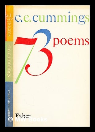 Item #302831 73 poems. E. E. Cummings, Edward Estlin