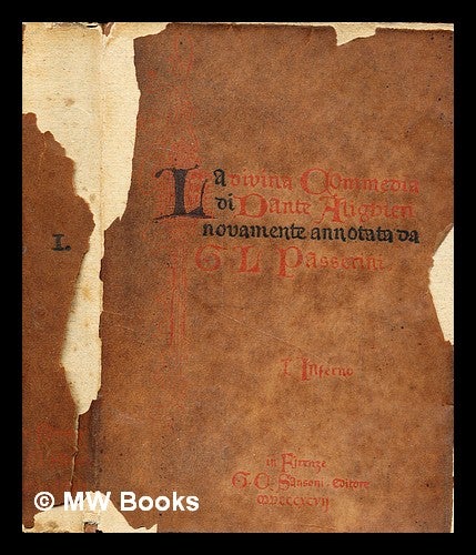 La divina commedia di Dante Alighieri. 1 L inferno by Alighieri. Passerini Dante Giuseppe Lando on MW Books Ltd