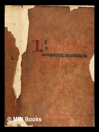 Item #302910 La divina commedia di Dante Alighieri. 1 L'inferno. Alighieri. Passerini Dante,...