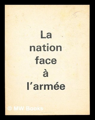 Item #304076 La nation face a l'armée. Claude Autant-Lara