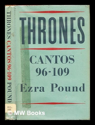 Item #305899 Thrones : 96-109 de los cantares. Ezra Pound