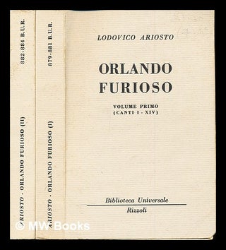 Item #306816 Orlando furioso / Lodovico Ariosto: vols. I & II. Lodovico Ariosto, Dino Provenzal