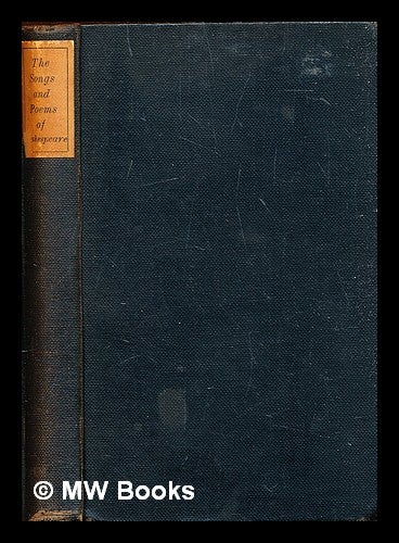 Item #307634 The songs and poems of Shakespeare. William Shakespeare.