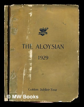 Item #307780 The Aloysian: 1929. St. Aloysius College