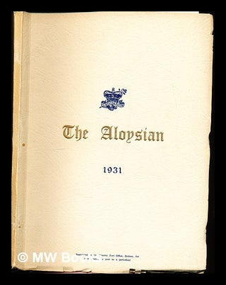 Item #307783 The Aloysian: 1931. St. Aloysius College