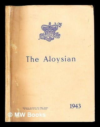 Item #307801 The Aloysian: 1943. St. Aloysius College