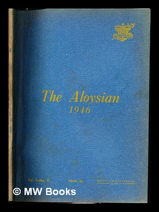 Item #307810 The Aloysian: 1946. St. Aloysius College