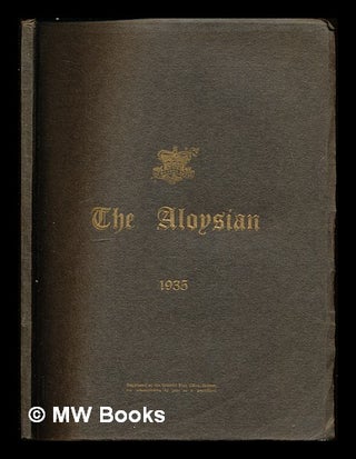 Item #307812 The Aloysian: 1935. St. Aloysius College