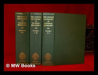 Item #311761 The Concise Dictionary of National Biography; From earliest times to 1985. Complete...