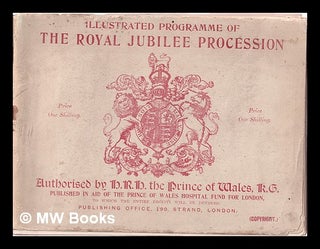 Item #315708 Programme of the royal jubilee procession, June 22nd. Queen of Great Britain Victoria