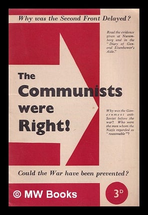 Item #319473 The Communists were right! / Why was the second front delayed? Could the war have...