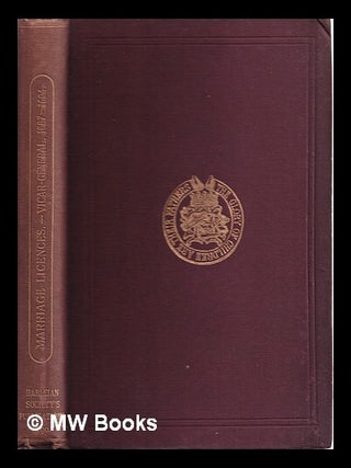 Item #319688 Allegations for marriage licences issued by the vicar-general of the Archbishop of...