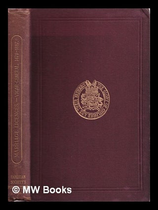 Item #319689 Allegations for marriage licences issued by the vicar-general of the Archbishop of...