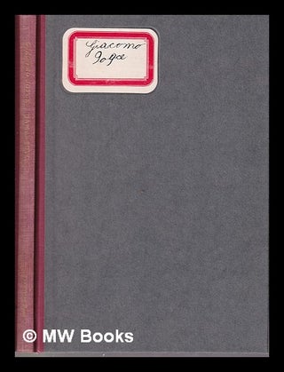 Item #321550 Giacomo Joyce/ by James Joyce; with an introduction and notes by Richard Ellmann....