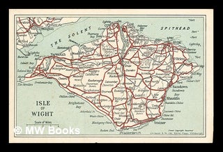 Item #327136 Post card showing a map of the Isle of Wight. G. W. Bacon, Co. Ltd