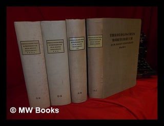 Item #327612 Theologisches Worterbuch Zum Neuen Testament: in four volumes. Gerhard Kittel,...