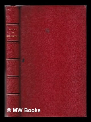 Item #329945 Poems of Wordsworth. Matthew. Reed Wordsworth William. Arnold, Mark L
