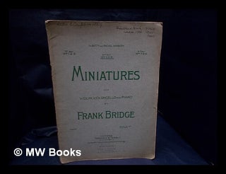 Item #330664 Miniatures for violin, violoncello and piano. 2nd set Nos. 4, 5, 6 / by Frank...