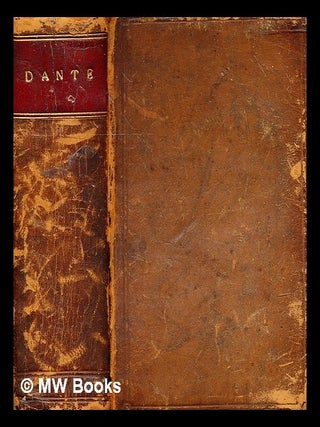 Item #333647 L'inferno du Dante o Sia la prima cantica della divina Commedia. Dante Alighieri