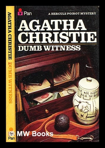 "Dumb Witness" By Agatha Christie (Hercule Poirot Mystery) - Paperback Book (Very Good Condition)
