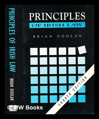 Item #336809 Principles of Irish law / Brian Doolan. Brian Doolan, b. 1945