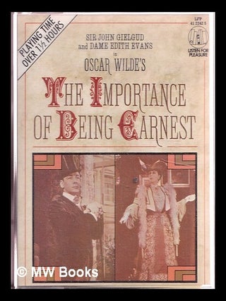 Item #342442 Cassette recording of John Gielgud's seminal performance of Wilde's classic comedy....
