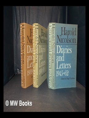 Item #346656 Harold Nicolson Diaries and Letters in 3 Volumes. Harold. Nicolson Nicolson, Nigel