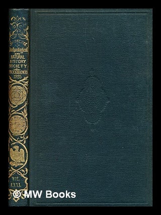 Item #347610 Proceedings of the Somersetshire Archaeological and Natural History Society [Vol....