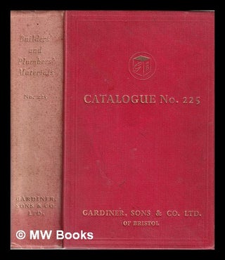 Item #348853 Catalogue No. 225, July, 1955. Sons Gardiner, Co. Ltd