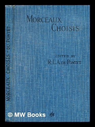 Item #350748 Morceaux choisis / selected and arranged for the use of schools, with notes by...