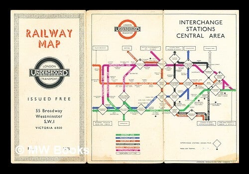 Railway Map: London Underground Transport: No. 1: 1935 | London ...