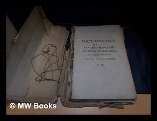 Item #353853 Dictionnaire de la langue françoise, ancienne et moderne, de Pierre Richelet: tome...